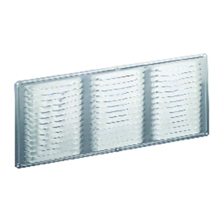 16 In. H X 8 In. W X 8 In. L Mill Aluminum Undereave Vent